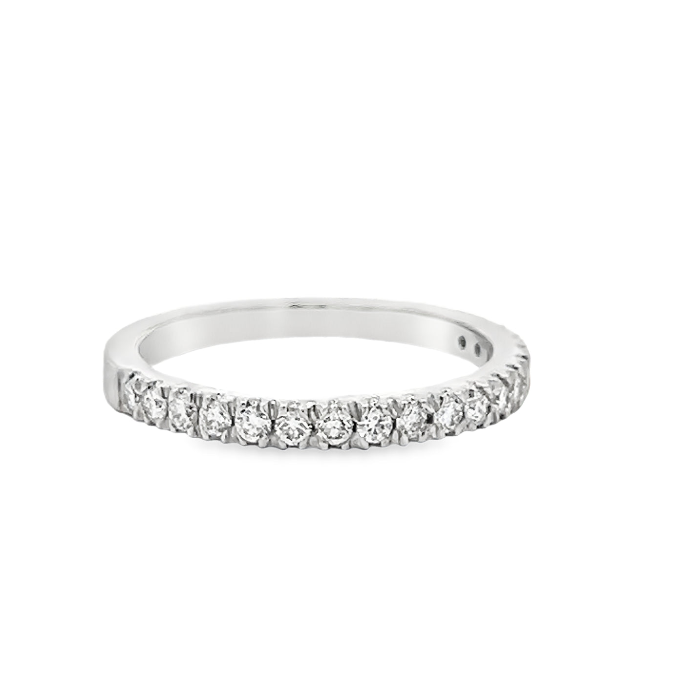 14k White Gold Split Prong Round Diamond Anniversary Band (0.36ctw.)