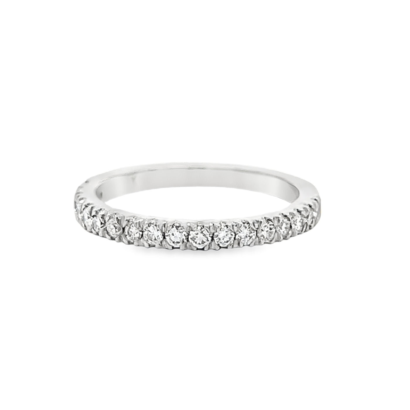 14k White Gold Split Prong Round Diamond Anniversary Band (0.36ctw.)