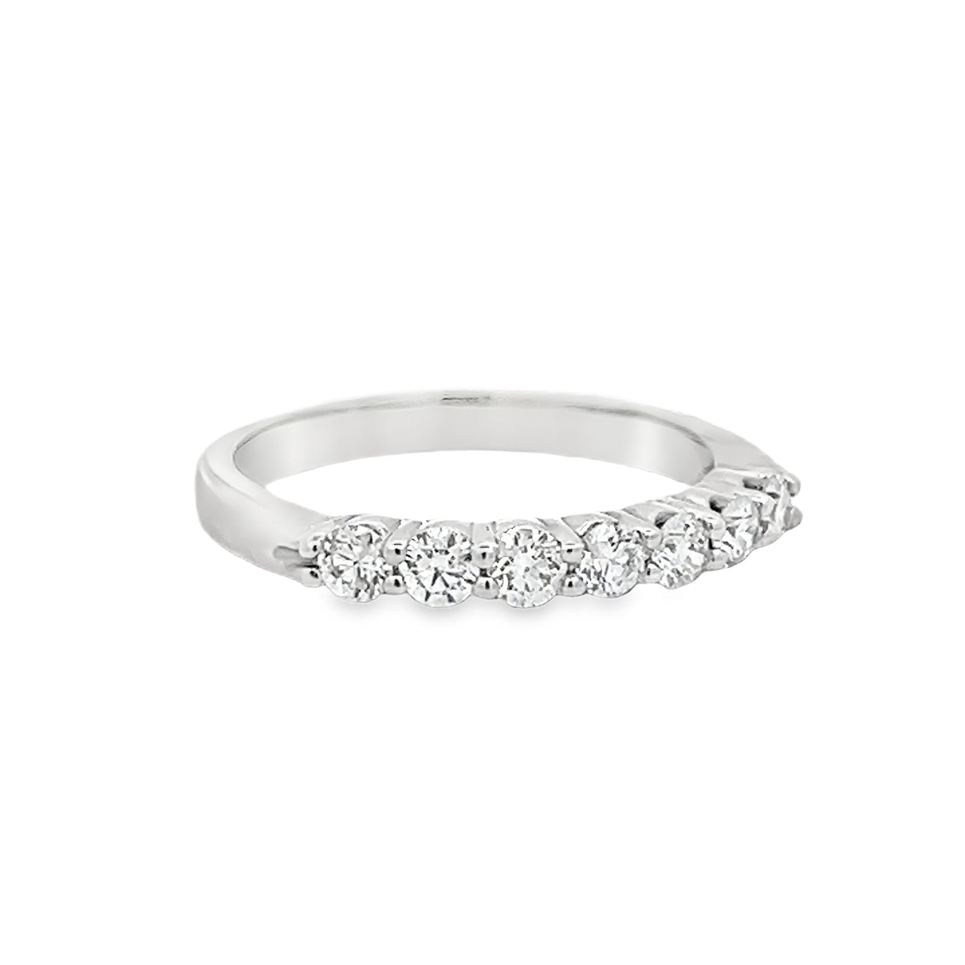 14k White Gold Round Diamond Anniversary Band (0.49ctw.)