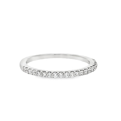 14k White Gold Round Diamond Shared Prong Anniversary Band (0.20ctw.)