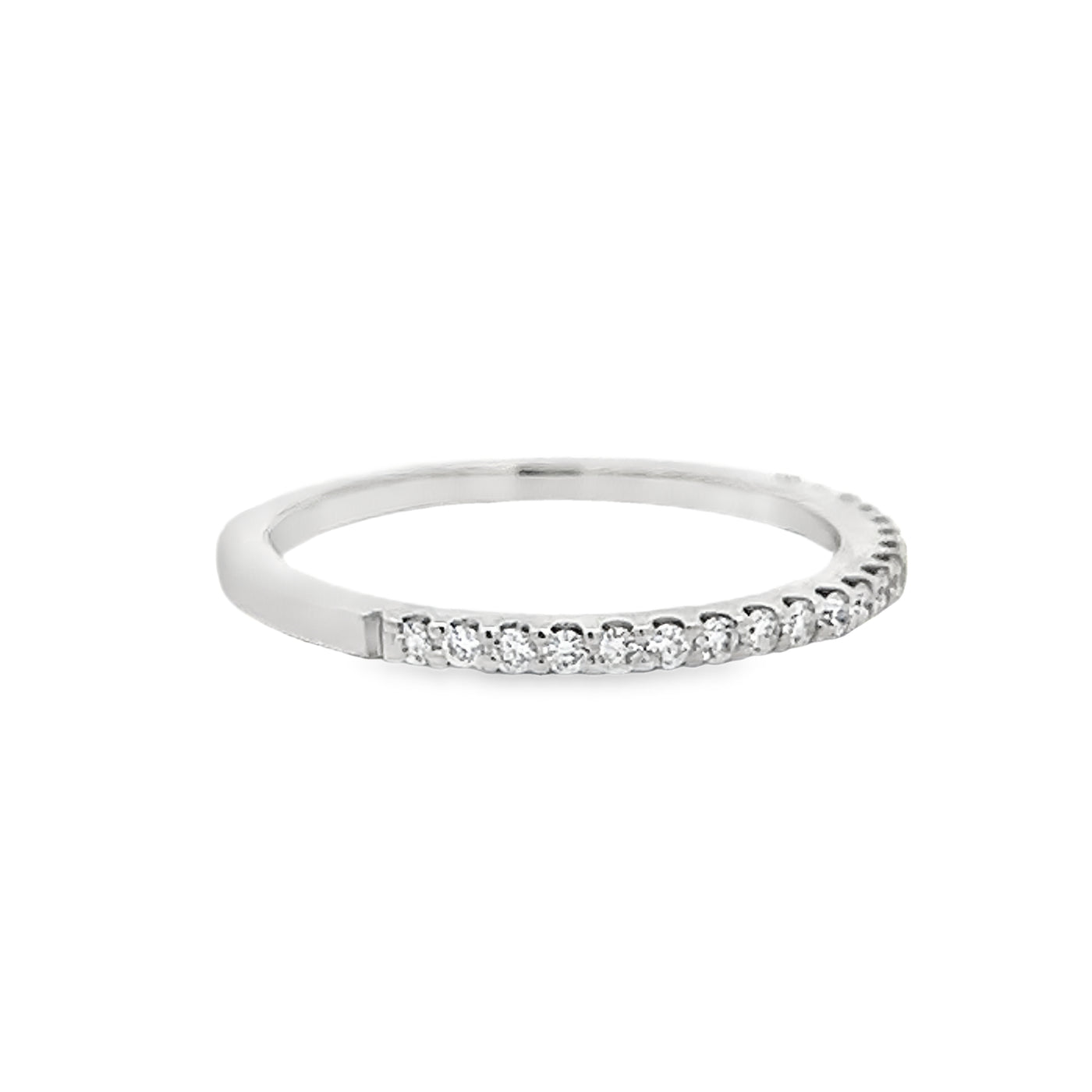 14k White Gold Round Diamond Shared Prong Anniversary Band (0.20ctw.)