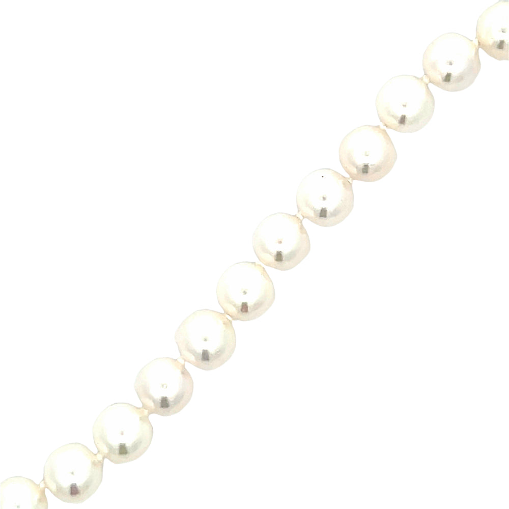 14k Yellow Gold 7mm Akoya Pearl Bracelet