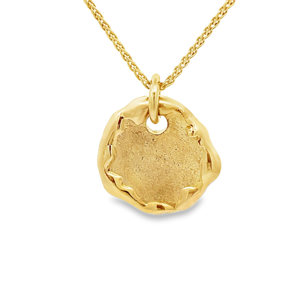 14k Yellow Gold Amulet Charm Pendant by Paul Richter