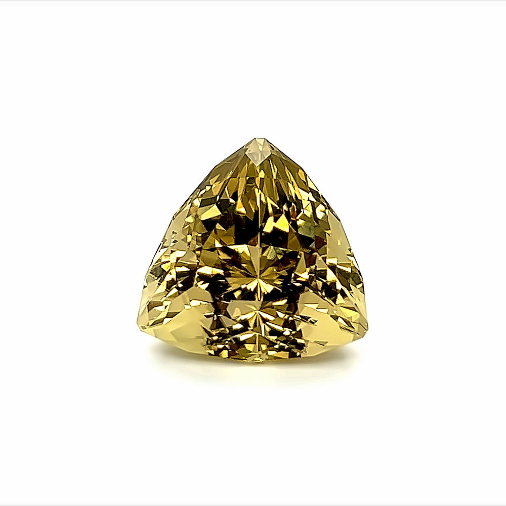 Smokey-Lime Quartz - Trillion Cut (19.79ct.)