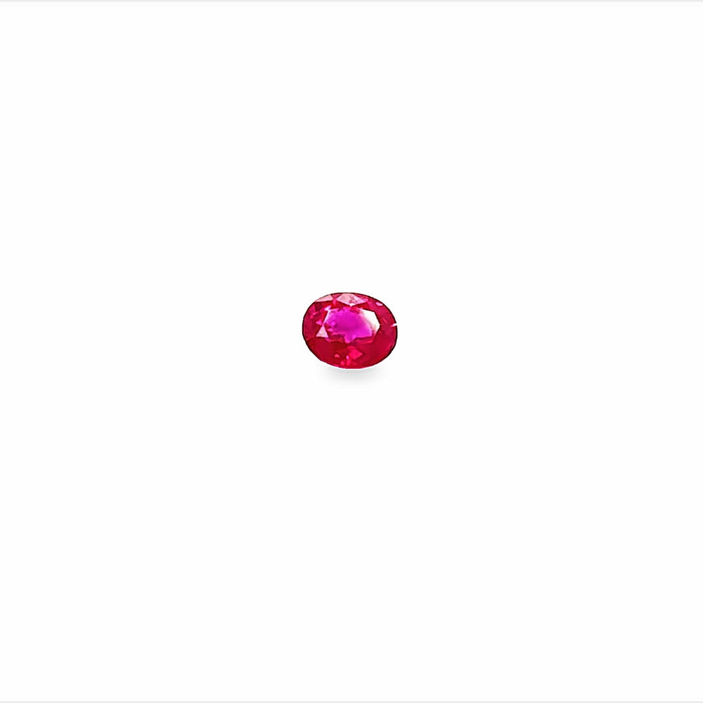 Ruby - Oval Cut (0.58ct.)