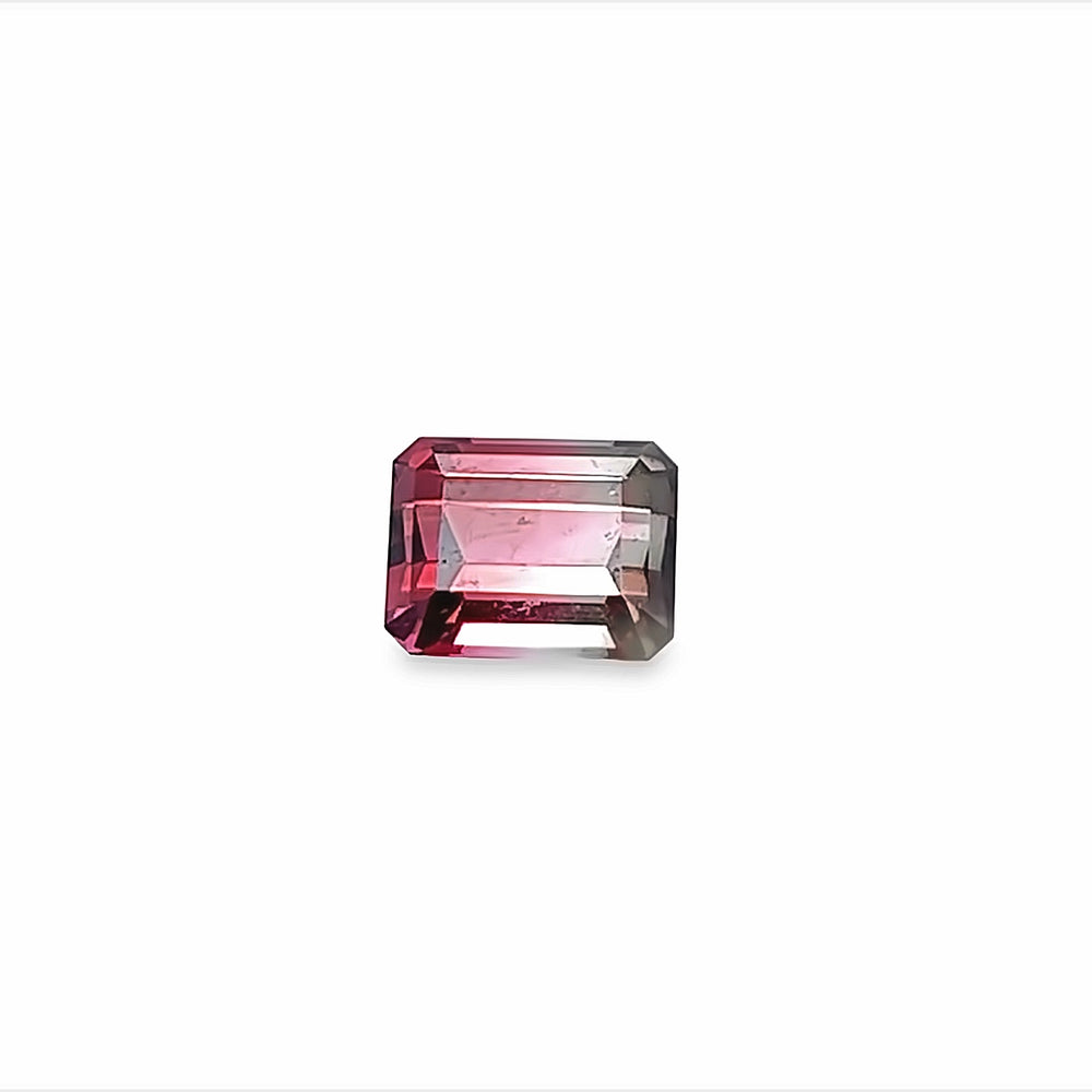 Bicolor Tourmaline - Emerald Cut (3.22ct.)