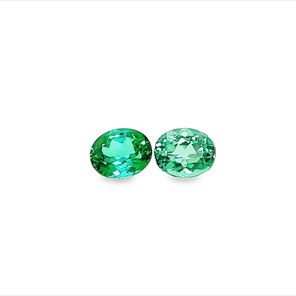 Green Tourmaline - Matched Pair (3.85ctw.)