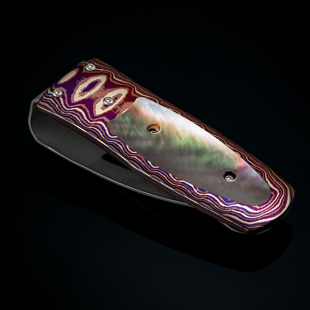 Men's Mokume Gane and Pearl Money Clip by William Henry Studio