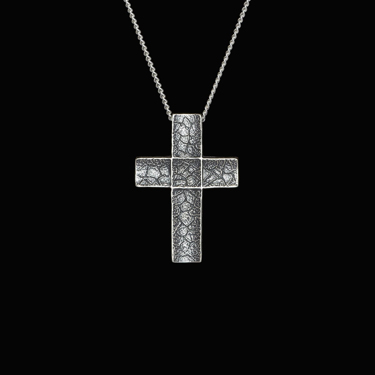 Men's Sterling Silver Cross Pendant by William Henry Studio